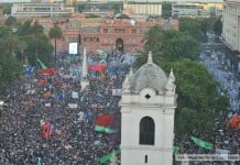 Histórica manifestación despidió el mandato de Cristina