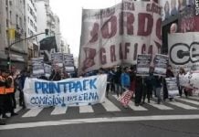 Despidos en gráfica Printpack de San Fernando