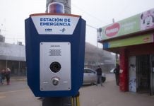 Se colocó la primera estación de emergencia en Pilar