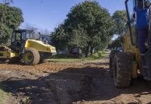 Nuevos asfaltos para el barrio El Triángulo en Pilar