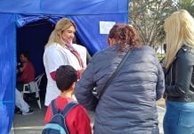 Operativo especial de vacunación antigripal en Pilar