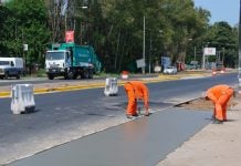 Avanza la obra del ensanche de Ruta 8 en Pilar Obras Ruta 8 (1)