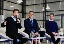 Retomando la campaña, Kicillof, Massa y Achával estuvieron junto a industriales de Pilar