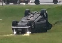 Choque y vuelco en la Panamericana a la altura de Pilar: Un herido Pilar Accidente Vuelco