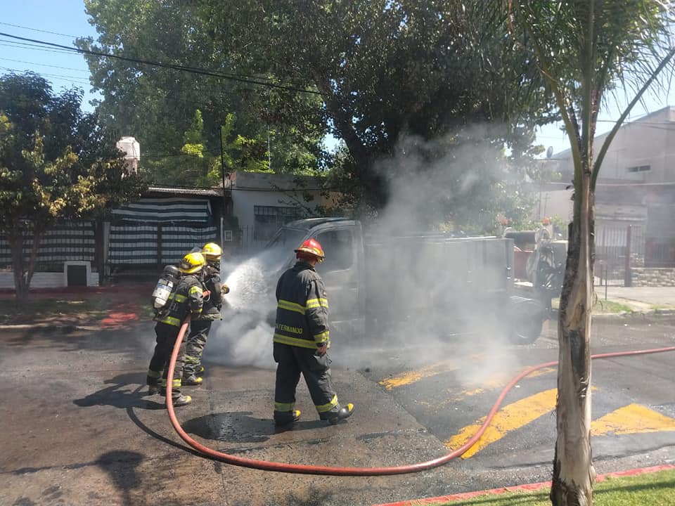 Incendio Camion San Fernando