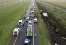 Le dieron el alta a la nena de 3 años de Pilar que estaba internada tras el vuelco de un micro en Ruta 2 Micro Pilar Ruta 2