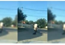Maltrato animal en Pilar: Arrastraron a un perro desde su moto con una cuerda y murió Hombres Arrastran Perro Derqui Pilar