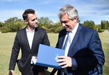 Alberto Fernández estuvo en Pilar junto a Federico Achával Achaval Fernandez Pilar