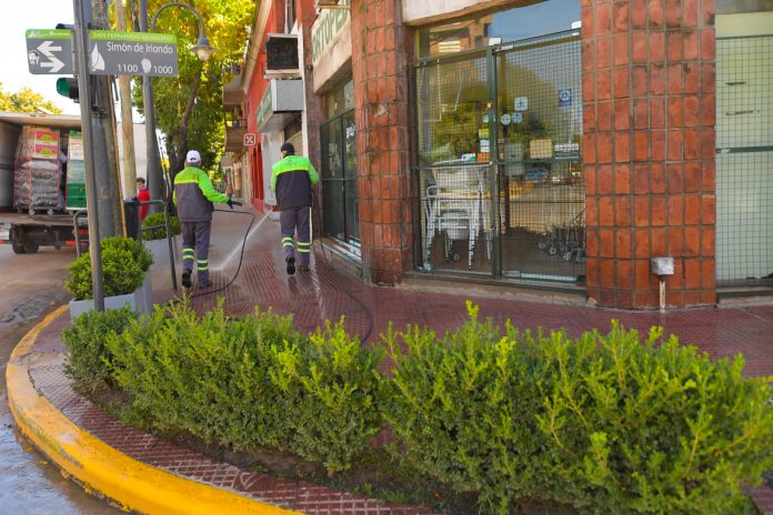 Desinfeccion Veredas san fernando
