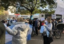 9 de Julio con banderazos opositores en Olivos, Tigre y Pilar Movilizacion Quinta Olivos