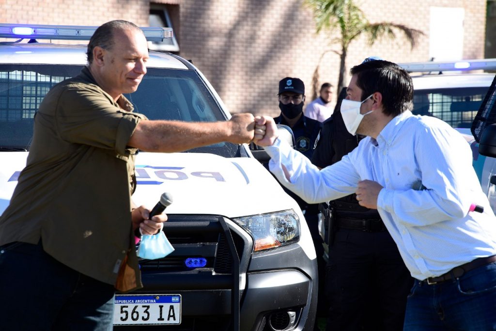 Berni y Nardini presentaron nuevos patrulleros para Malvinas Argentinas