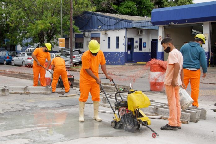 obras avenida peron san martin