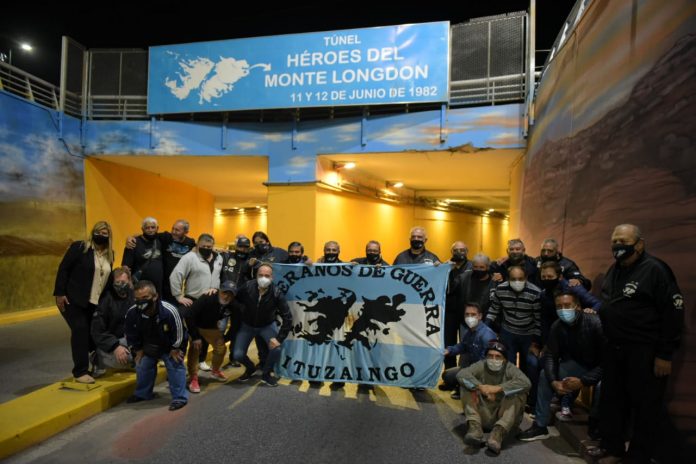 homenaje malvinas túnel monte logdon ituzaingó