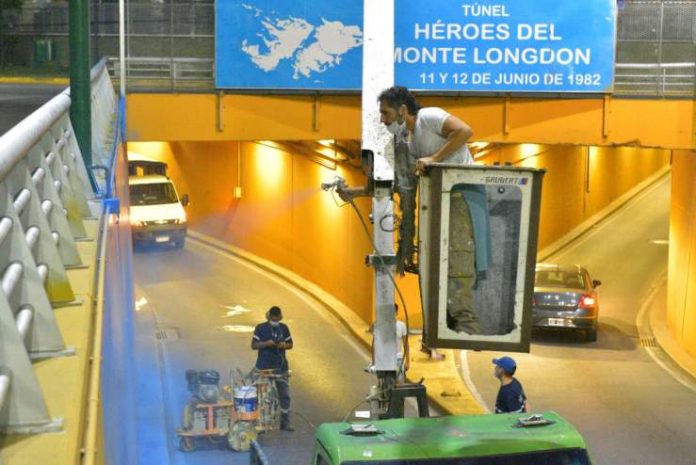 tunel monte logdon ituzaingo, homenaje malvinas