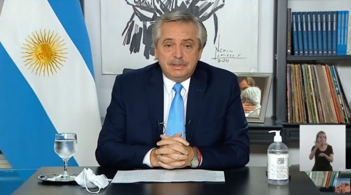 alberto fernandez anuncio restricciones abril 3