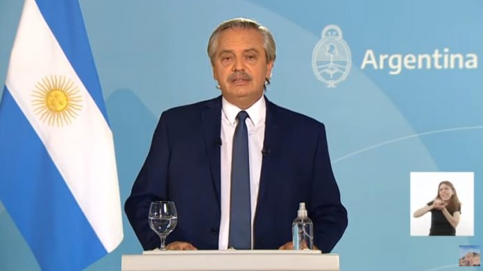 anuncio restricciones alberto fernandez