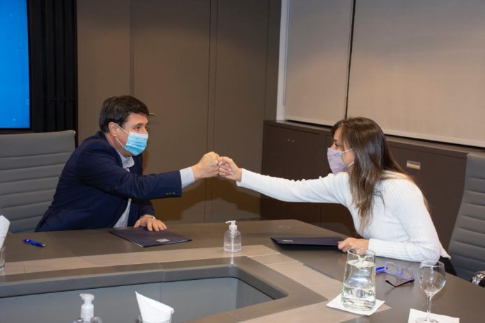 malena galmarini arroyo aysa convenio potenciar trabajo