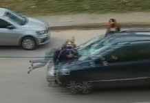 mujer bebe atropellada garin video