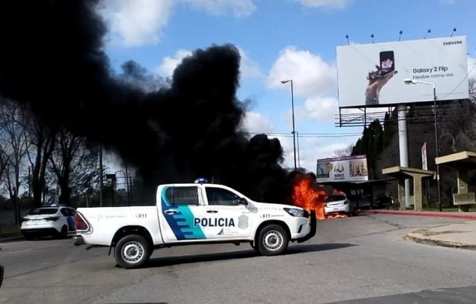 incendio auto bancalari