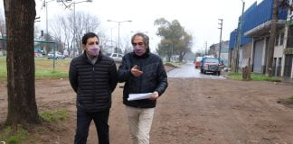 fernando moreira anuncio nuevas obras en la colectora de ruta 8