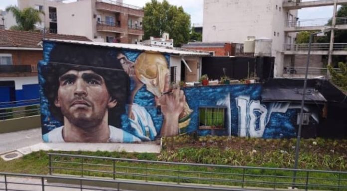 mural maradona san fernando