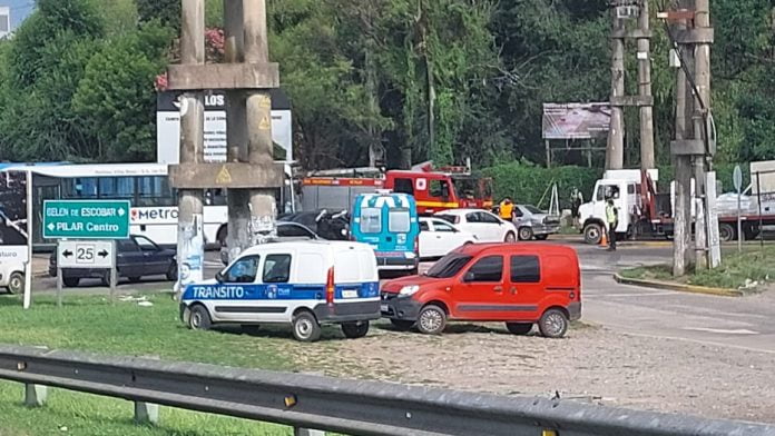 choque ruta 25 y panamericana