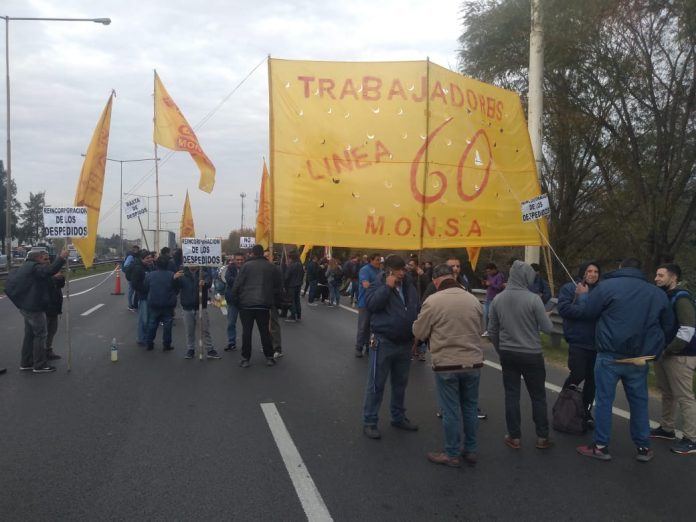 corte linea 60 panamericana despidos