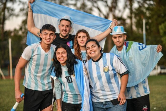 hinchas argentina mundial seleccion partido