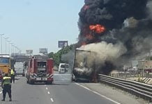 incendio camion don torcuato panamericana