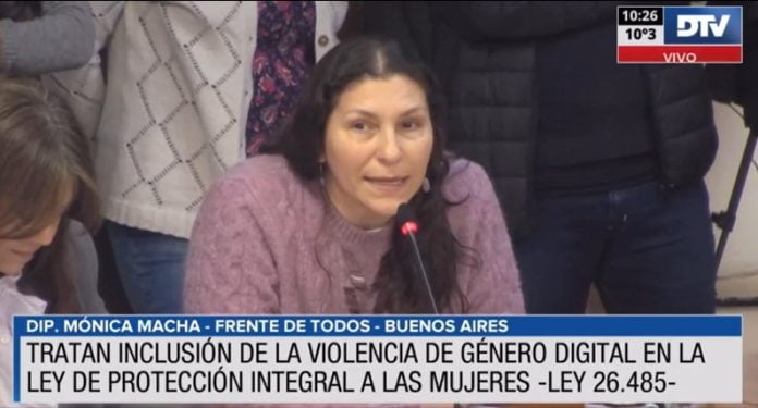monica macha diputados violencia digital