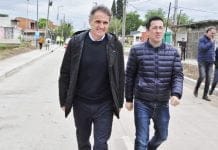 Nardini y Katopodis recorrieron la finalización de obras de pavimento en Pablo Nogués