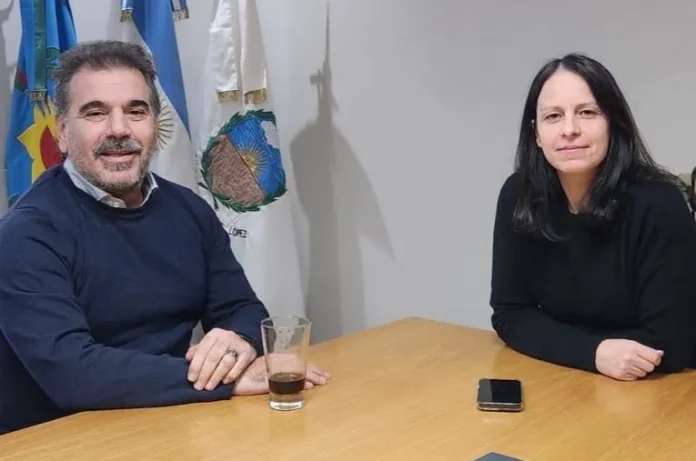 Ritondo junto a Soledad Martínez en el último encuentro que tuvieron días atrás.