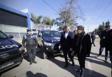 Kicillof y Achával entregaron patrulleros e inauguraron una nueva base policial en Pilar