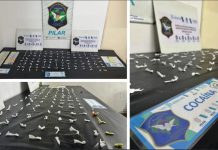 Dos personas detenidas y más de 100 dosis de cocaína secuestradas en un operativo en Pilar