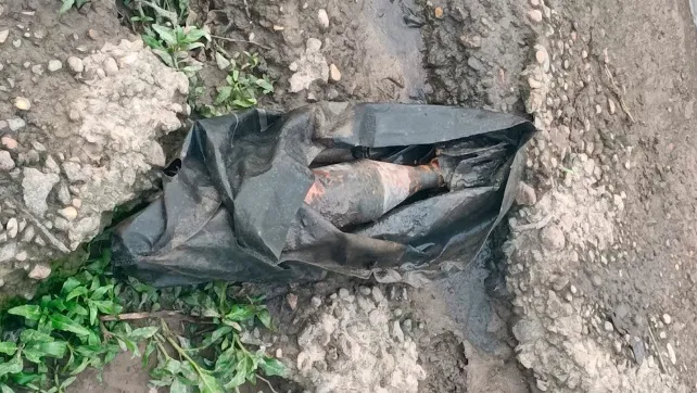 Encontraron un proyectil de mortero en la costa de San Isidro