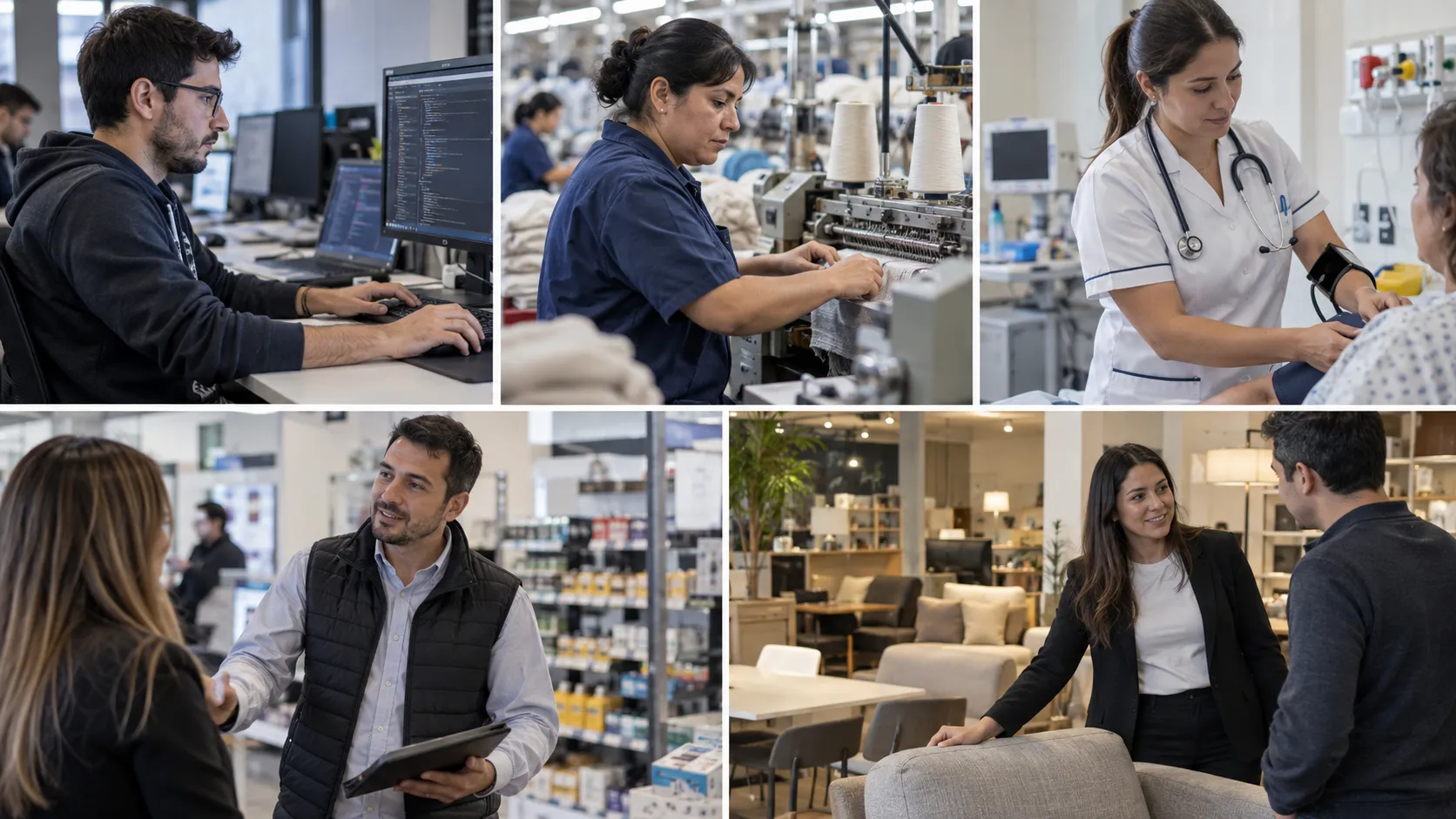 Búsquedas laborales en Ituzaingó: perfiles que van de operarios industriales a profesionales de la salud, pasando por comercio, gastronomía y administración