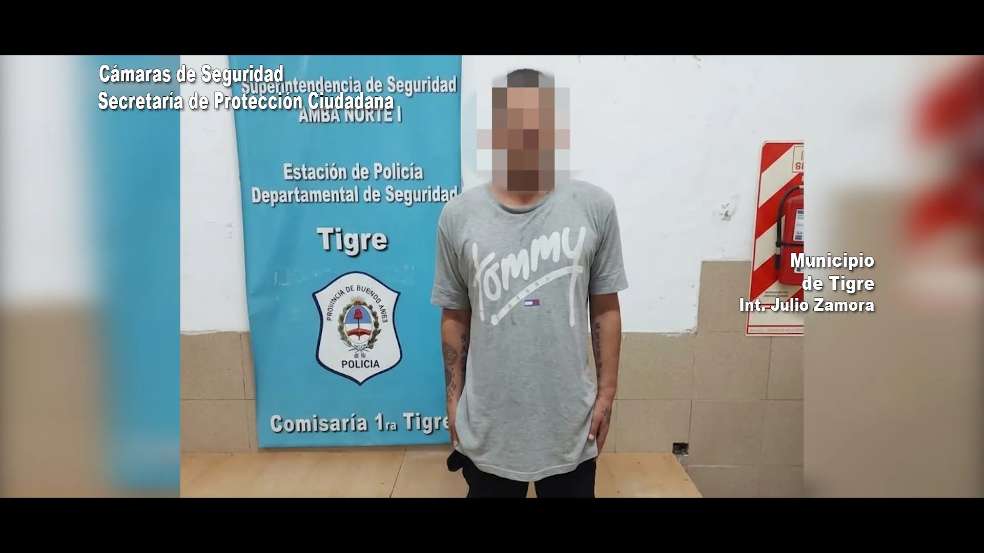 Video: amenazaba con un arma a vecinos y terminó detenido en Tigre