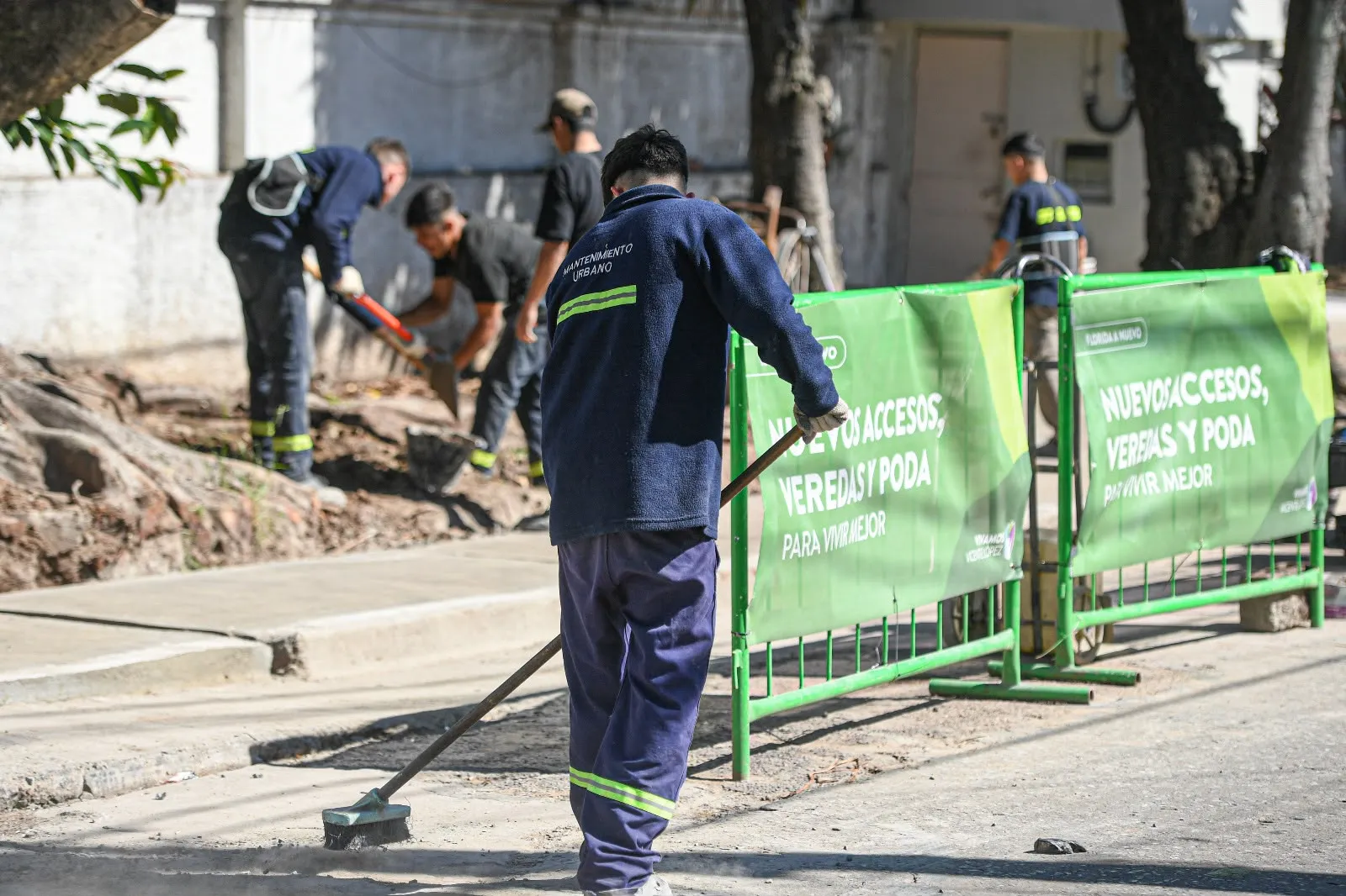 Vicente López inició obras para mejorar los accesos y el entorno de la Estación Cetrángolo