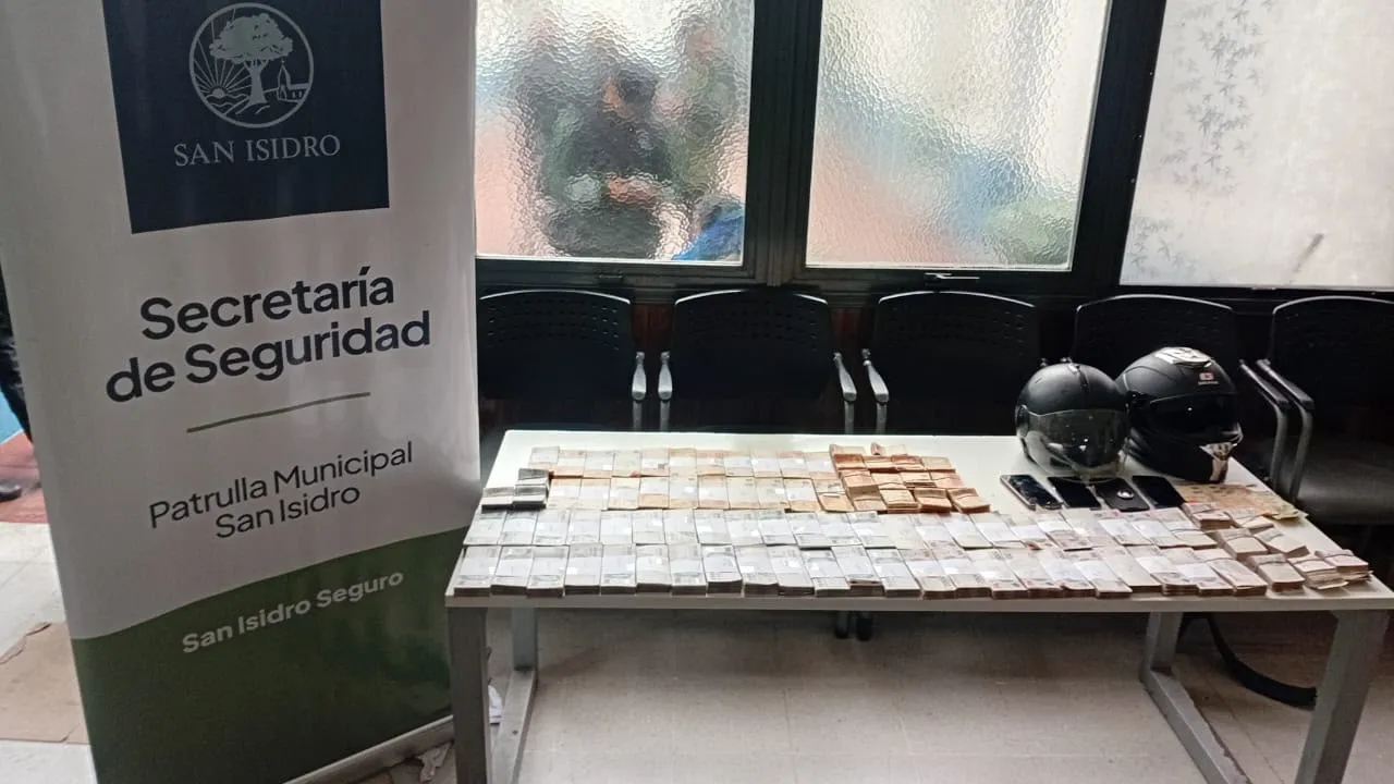Video: seis detenidos y $38 millones recuperados tras un robo en San Isidro